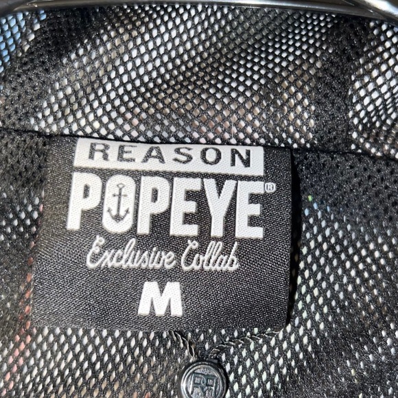Men’s Medium Reason Popeye Exclusive Collab Jacket For Sale NWT - Picture 3 of 6